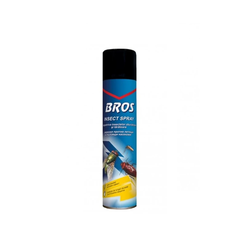 BROS SPRAY IMPOTRIVA INSECTELOR ZBURATOARE SI TARATOARE 400ML 